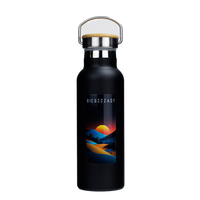 Butelka termiczna stalowa Dr.Bacty Iris 500 ml - Czarna - Bieszczady