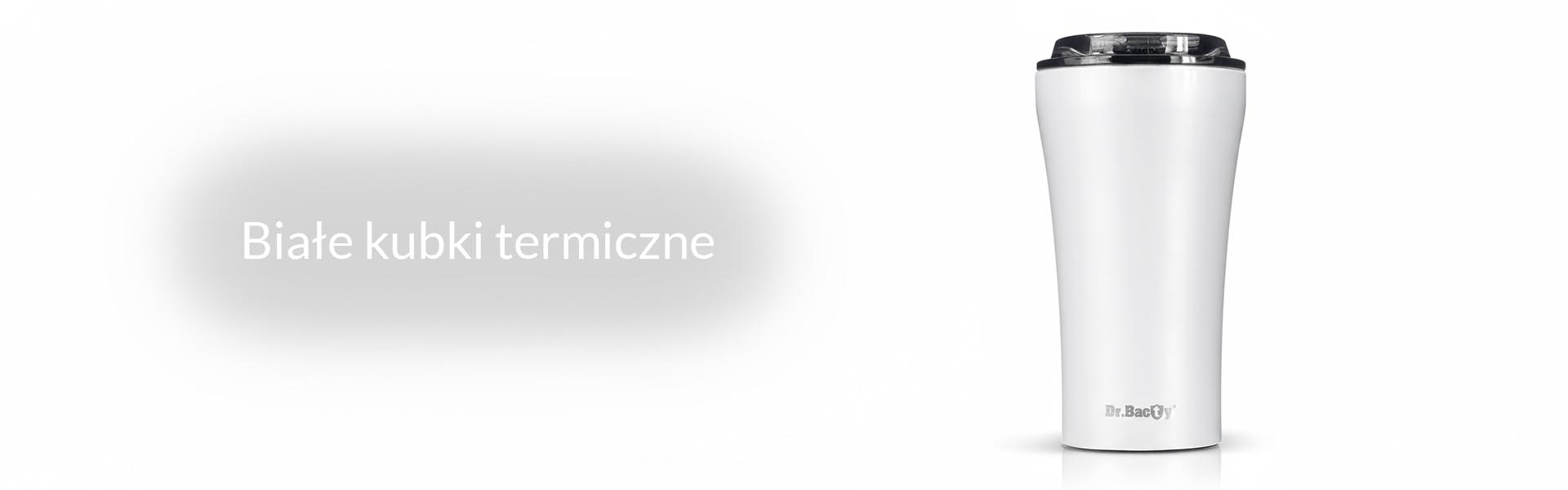 Białe kubki termiczne