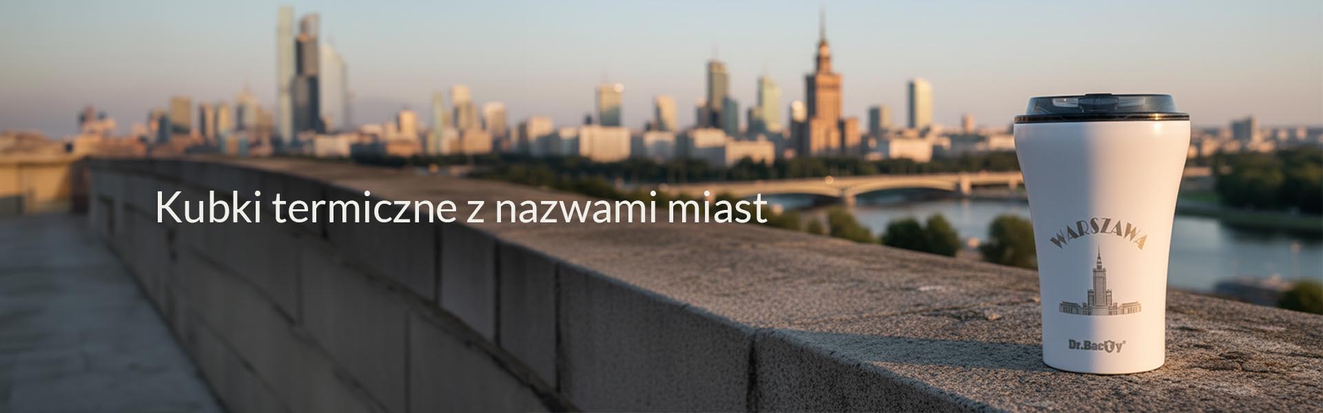 Kubki termiczne z nazwami miast