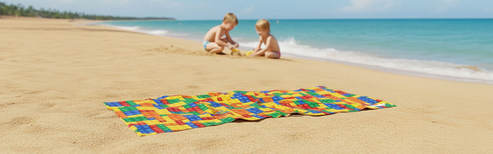 Ręcznik Dr.Bacty na plaży