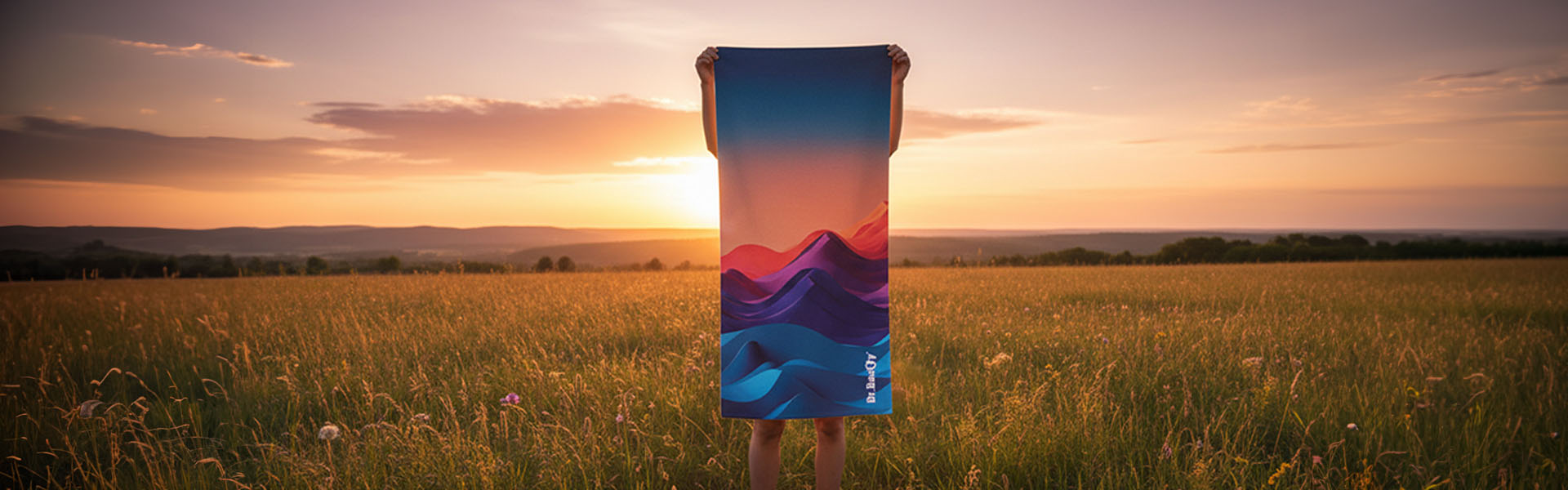 Ręcznik Dr.Bacty na plaży