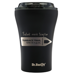 A cup with engraving dr. Bacty Apollo no - black