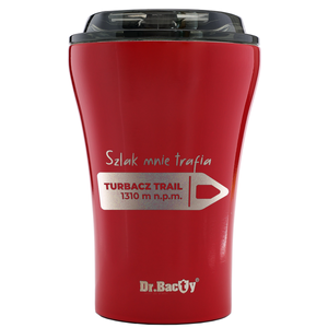 A cup with engraving dr. Bacty Apollo no - black