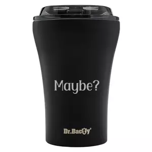 A multiplayer coffee mug of reusable Dr. Bacty Apollo Maybe - Black