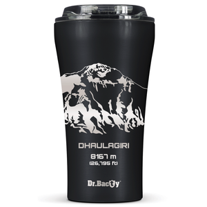 Dr.Bacty Apollo 2.0 thermal coffee mug - 360 ml - Dhaulagiri - Black Matt