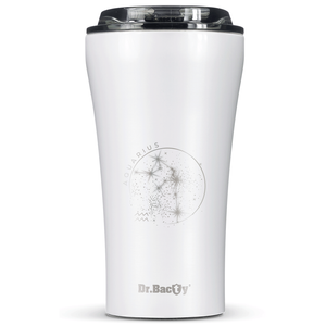 Dr.Bacty Apollo 2.0 thermal coffee mug - Aquarius - 360 ml - Glossy White