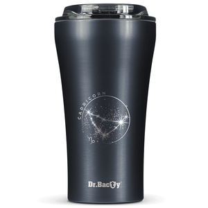 Dr.Bacty Apollo 2.0 thermal coffee mug - Capricorn - 360 ml - Gunmetal