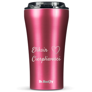 Dr.Bacty Apollo 2.0 thermal coffee mug - Elixir of Patience - 360 ml - Pink