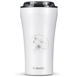 Dr.Bacty Apollo 2.0 thermal coffee mug - Gemini - 360 ml - Glossy White