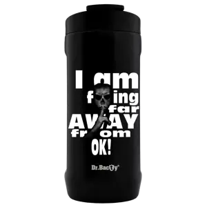 Thermal coffee mug 2-in-1 Dr.Bacty Notus 360 ml - Away - black.