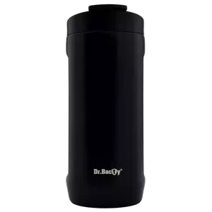 Thermal coffee mug 2-in-1 Dr.Bacty Notus 360 ml - black.