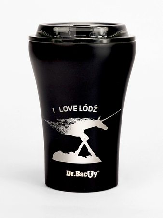 A multiple -use cup of Dr. Bacty Apollo City of Lodz - black