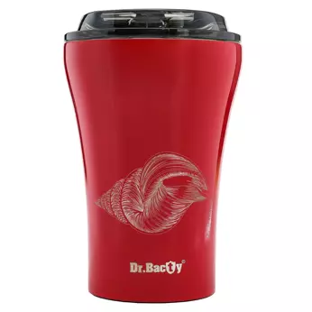 A thermal mug for the car Dr. Bacty Apollo Snail - red