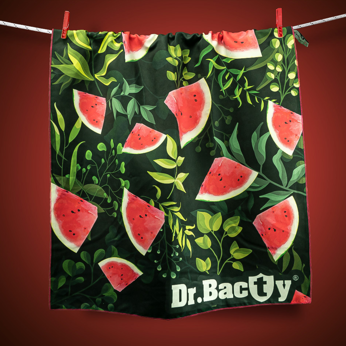 Beach towel made of antibacterial double-sided microfiber Dr.Bacty 70x140 - watermelon.