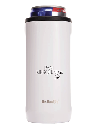 Coffee thermal mug Dr. Bacty Notus for the Manager - white