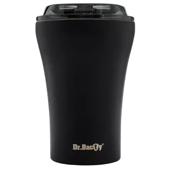 Coffee thermal mug with ceramic coating Dr.Bacty Apollo 227 ml - black