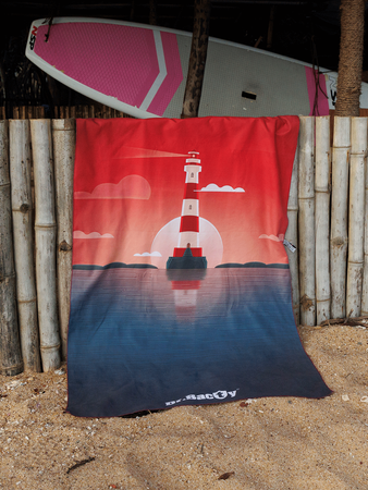 Dr.Bacty 70x140 double-sided quick-dry towel - Lighthouse