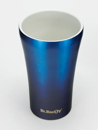 Dr.Bacty Apollo 2.0 thermal coffee mug - 360 ml - Monaco Blue - Bird love