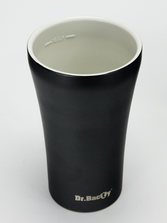 Dr.Bacty Apollo 2.0 thermal coffee mug - 360 ml - Mt. Everest - Black Matt