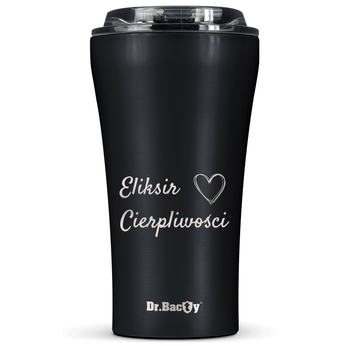 Dr.Bacty Apollo 2.0 thermal coffee mug - Elixir of Patience - 360 ml - Black Matt