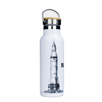 Dr.Bacty Iris steel thermal bottle - white - NASA