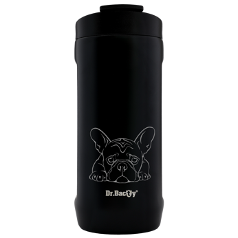 Dr.Bacty Notus French Bulldog 2-in-1 thermal mug - black