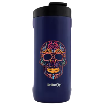 Drink for drinks Dr. Bacty Notus Colorful skull - navy blue