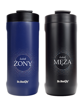 Set of Dr.Bacty Notus thermal mugs for lovers