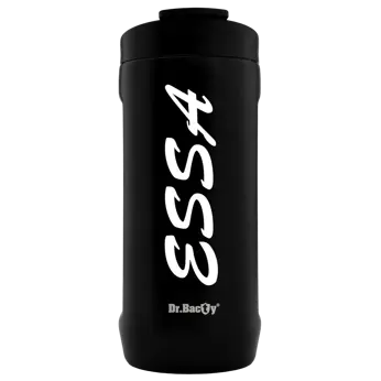 Thermal coffee mug 2-in-1 Dr.Bacty Notus 360 ml - ESSA - black.