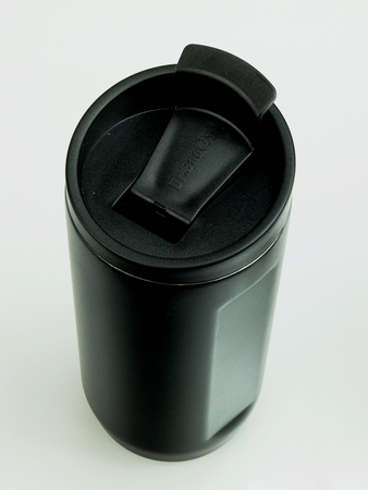 Thermal coffee mug 2-in-1 Dr.Bacty Notus 360 ml - black.