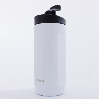 Thermal coffee mug 2-in-1 Dr.Bacty Notus 360 ml - white.