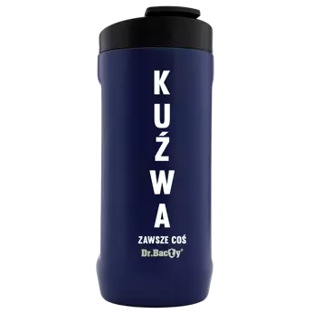 Thermal coffee mug 2in1 Dr.Bacty Notus 360 ml - Damn - navy blue.