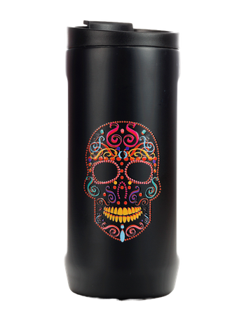 Thermal mug 2-in-1 Dr.Bacty Notus skull - black.