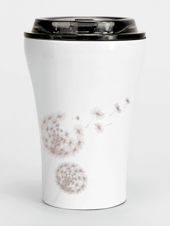 Thermal mug of Dr. Bacty Apollo blowfish - white