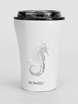 A cup with engraving Dr.Bacty Apollo Seahorse - white