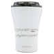 Coffee thermal mug with ceramic coating Dr. Bacty Apollo 227 ml Five-line - white