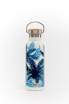 Steel thermal bottle Dr. Bacty Blue Palms - white