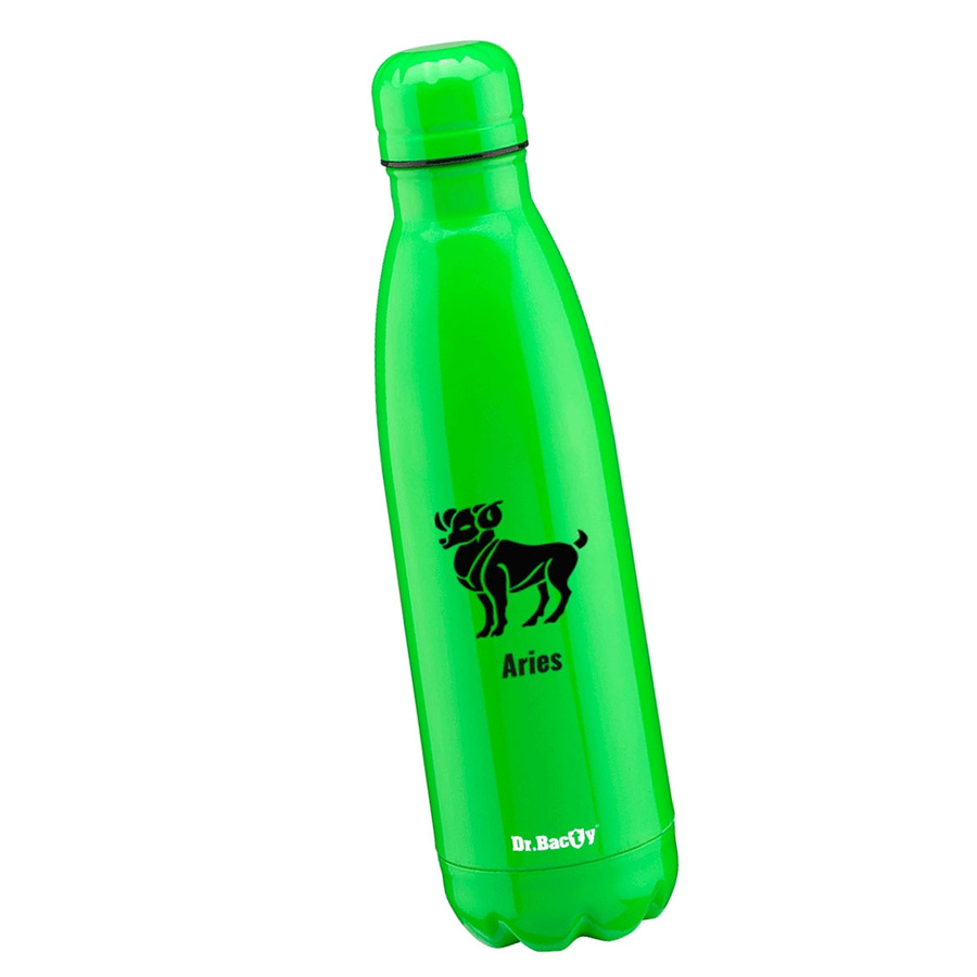 Butelka termiczna stalowa Dr.Bacty Atena 500 ml - Baran - Fluo Zielony