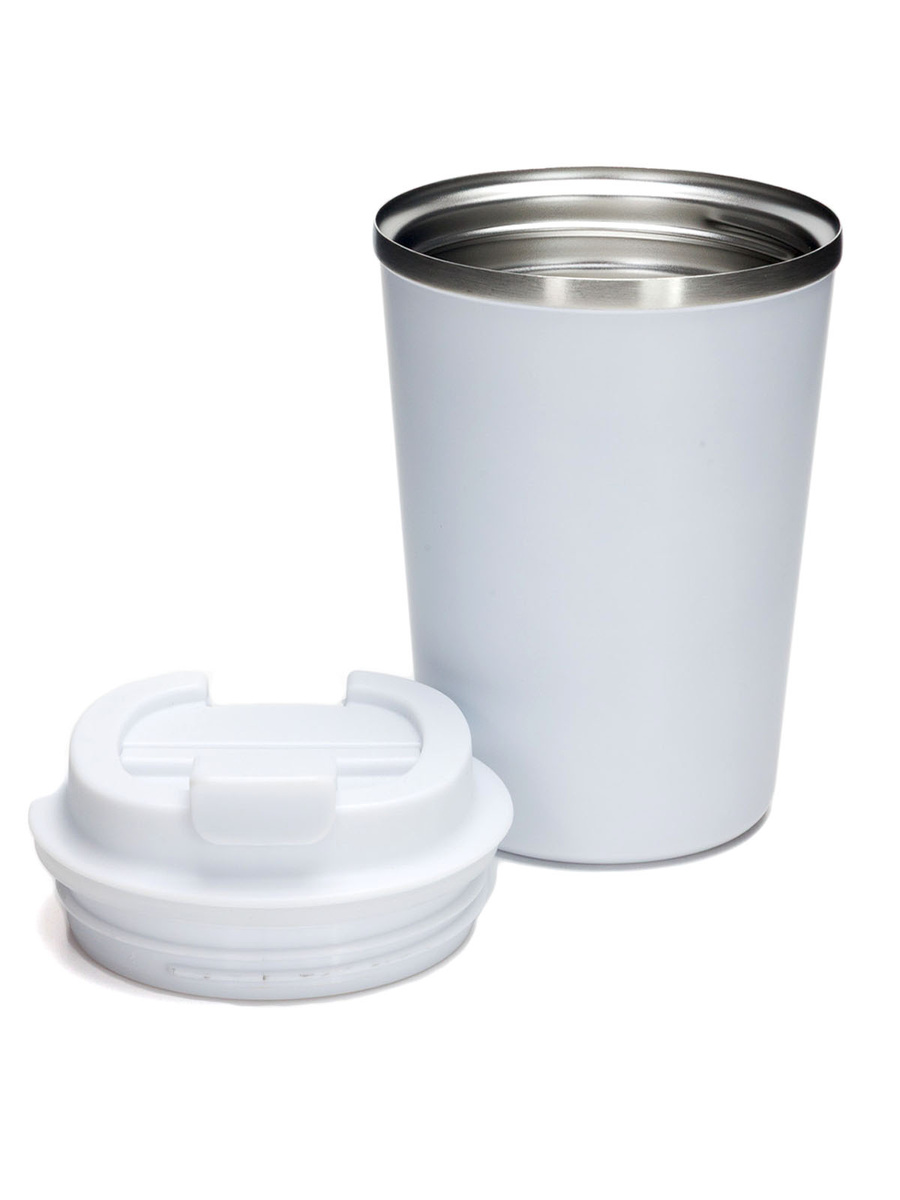 Kubek ekologiczny Dr.Bacty Terra RCS 300 ml – Szczelny, matowy, stal RCS - Arktyczna Biel