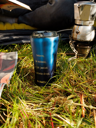 Ceramic-coated thermal Coffee Mug Dr.Bacty Apollo 2.0 360 ml - Monaco Blue