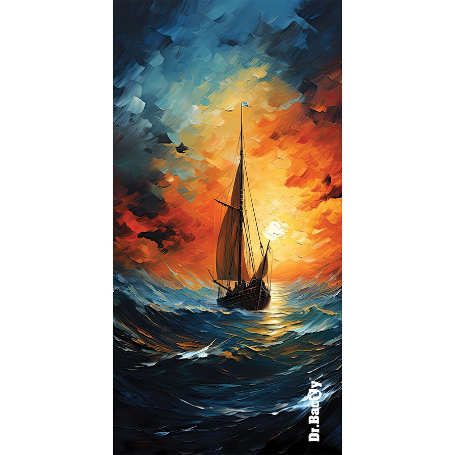 Dr.Bacty 70x140 double-sided quick-dry towel - Sailor