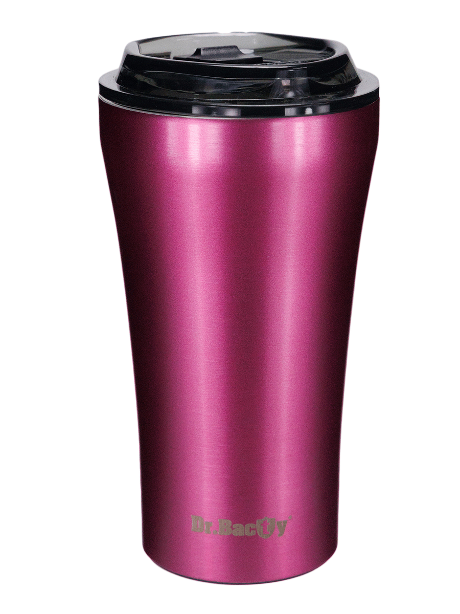 Kubek termiczny na kawę Dr.Bacty Apollo 2.0 360 ml "Wodnik" - Pink