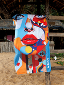 Dr.Bacty 70x140 double-sided quick-dry towel - Art woman