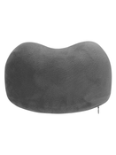 Poduszka podróżna na szyję Dr.Bacty - szara. Gratis zatyczki do uszu i opaska na oczy