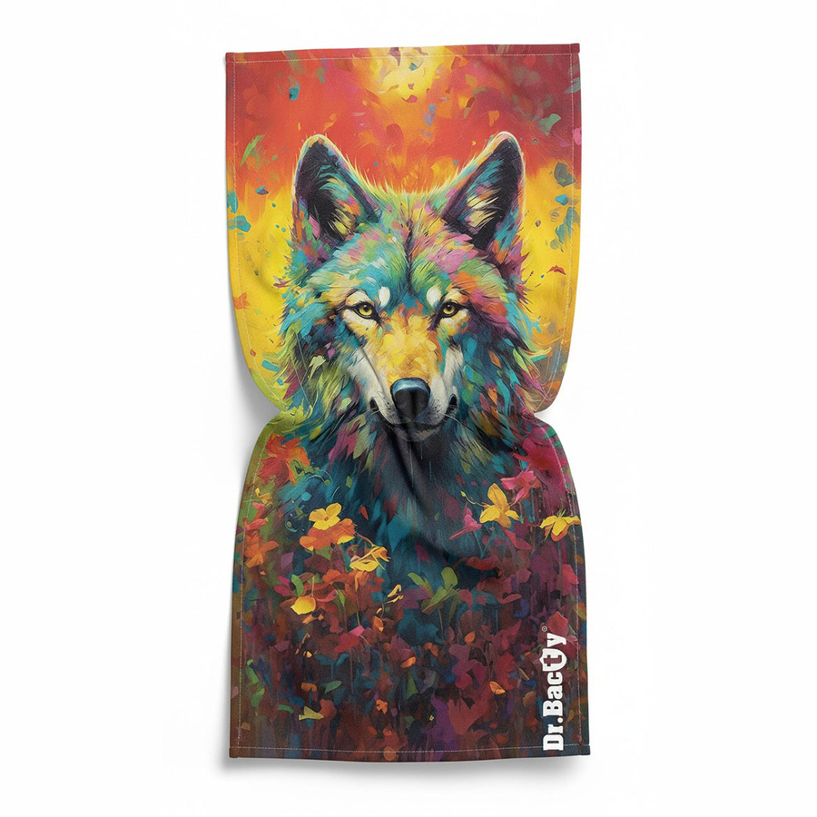 Dr.Bacty 70x140 double-sided quick-dry towel - Wolf