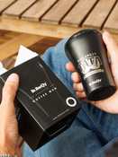 Coffee thermal mug with ceramic coating Dr.Bacty Apollo 227 ml - Best dad - black