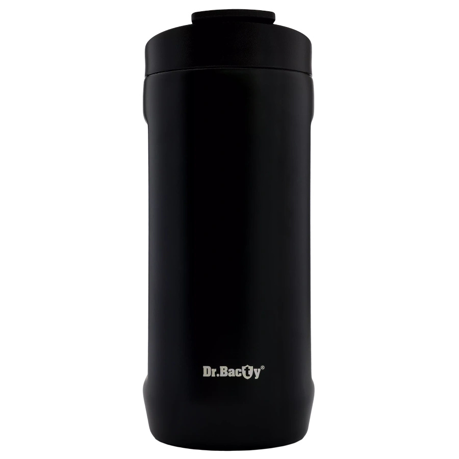 Thermal coffee mug 2-in-1 Dr.Bacty Notus 360 ml - black - after sales
