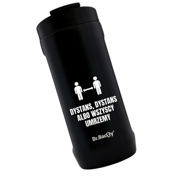 Thermal mug 2-in-1 Dr.Bacty Notus Distance - black.