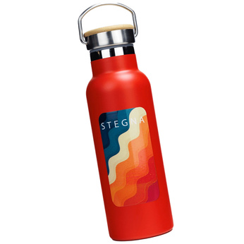 Dr.Bacty Iris steel thermal bottle - red - Stegna