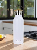 Steel thermal bottle Dr. Bacty Iris - white